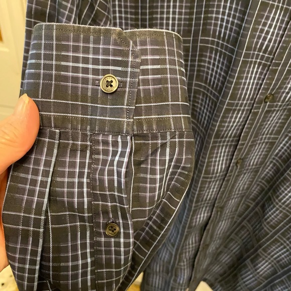 Mens Michael Kors Plaid Button Down Shirt LS L - Picture 5 of 7
